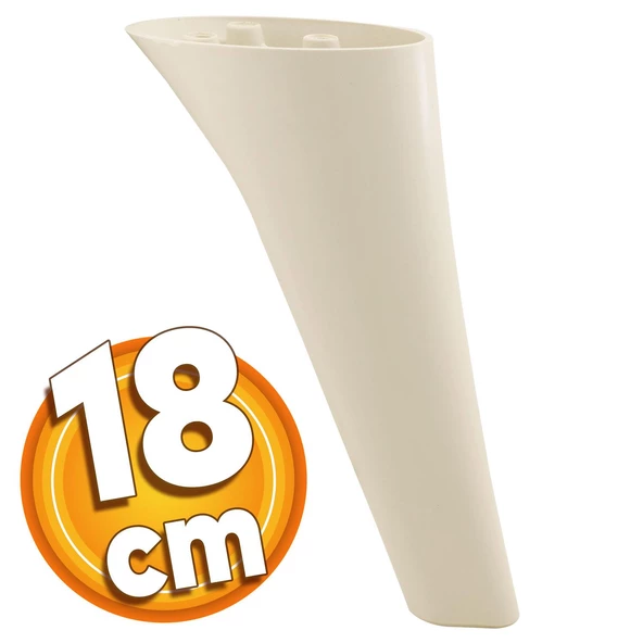 Napoli Lüks Mobilya Kanepe Tv Ünitesi Koltuk Ayağı 18 Cm Krem Konsol Ayakları ürün görseli 1