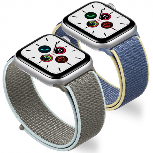 E2M APPLE WATCH 38-40MM KRD-03 HASIR AÇIK MAVİ - Resim 2