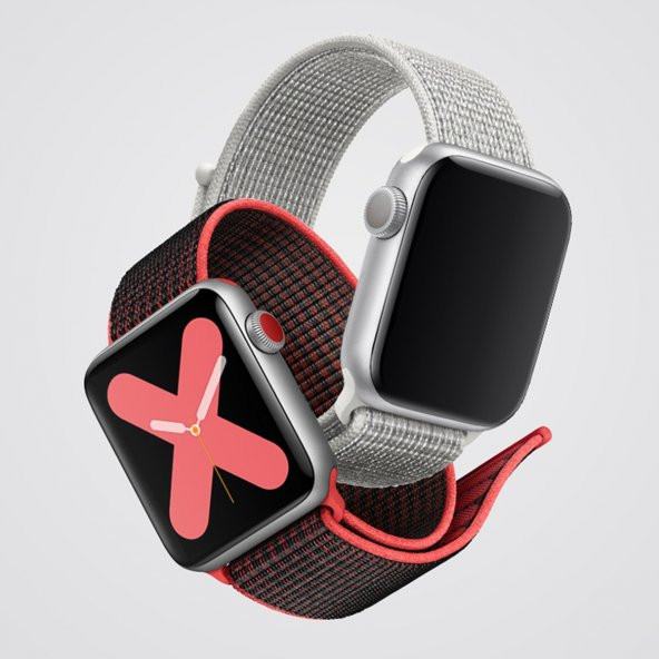 E2M APPLE WATCH 42-44MM KRD-03 HASIR SPOR MÜRDÜM K ürün görseli 1