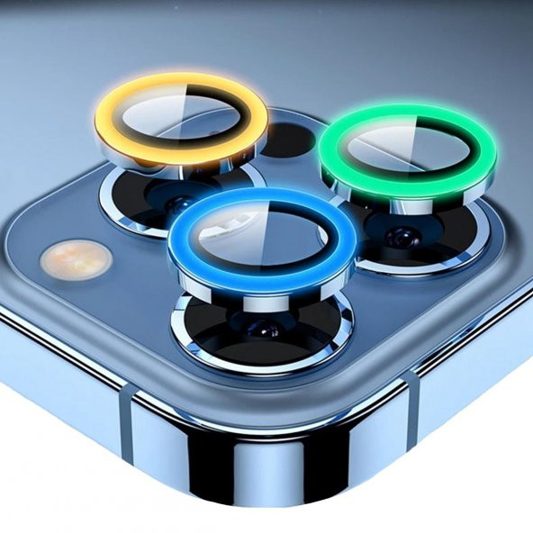 Binano Iphone 13/13 Mini Fosforlu Pembe Kamera Koruyucu ürün görseli 1