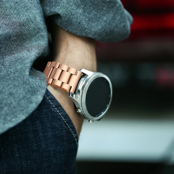 E2M Huawei Watch 20mm KRD-05 Klasik Metal Gold Kordon ürün görseli 1