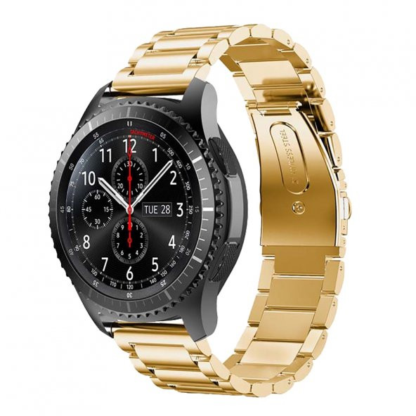 E2M Samsung Watch 20mm KRD-05 Klasik Metal Gold Kordon ürün görseli 1