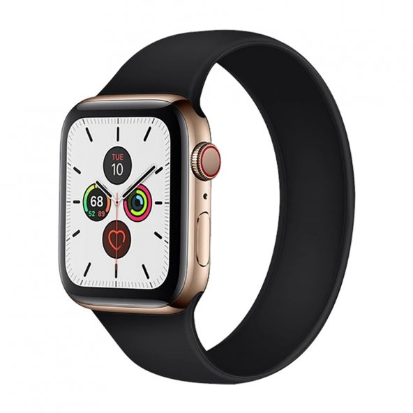 E2M Apple Watch 42-44mm KRD-18 Silikon L Siyah ürün görseli 1