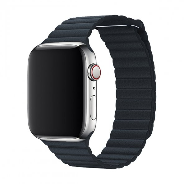 E2M APPLE WATCH 38-40MM KRD-06 DERI BÜKME GRİ KORDON ürün görseli 1