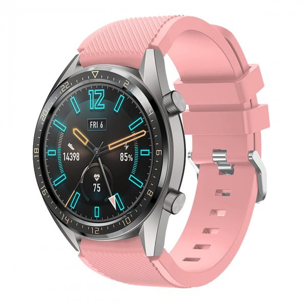 E2M SAMSUNG WATCH 20MM KRD-12 FRONTIER SİLİKON PEMBE KORDON ürün görseli 1