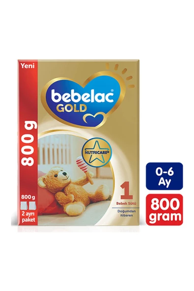 Bebelac Gold 1 Devam Sütü 800 gr 0-6 Ay ürün görseli 1