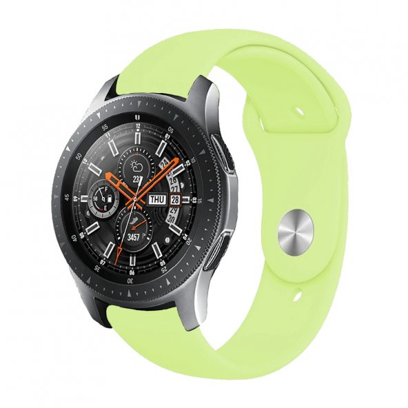 E2M Huawei Watch 20mm KRD-19 ClassicSilikonAçıkYeş - Resim 2