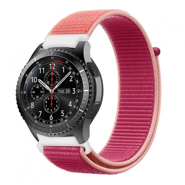 E2M Samsung Watch 22mm KRD-03 Hasır Vişne Kordon ürün görseli 1