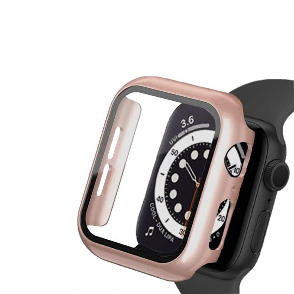 BİNANO APPLE WATCH 8 45MM SENSE KASA VE EKRAN KORUYUCU ROSE GOLD ürün görseli 1
