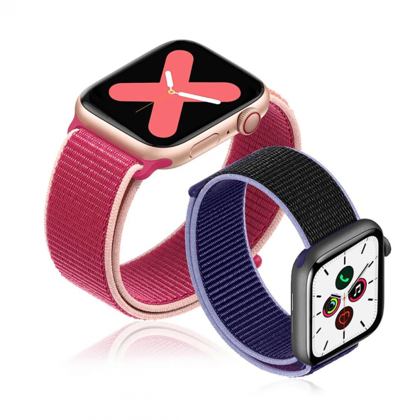 E2M APPLE WATCH 38-40MM KRD-03 HASIR GÜL KURUSU - Resim 3