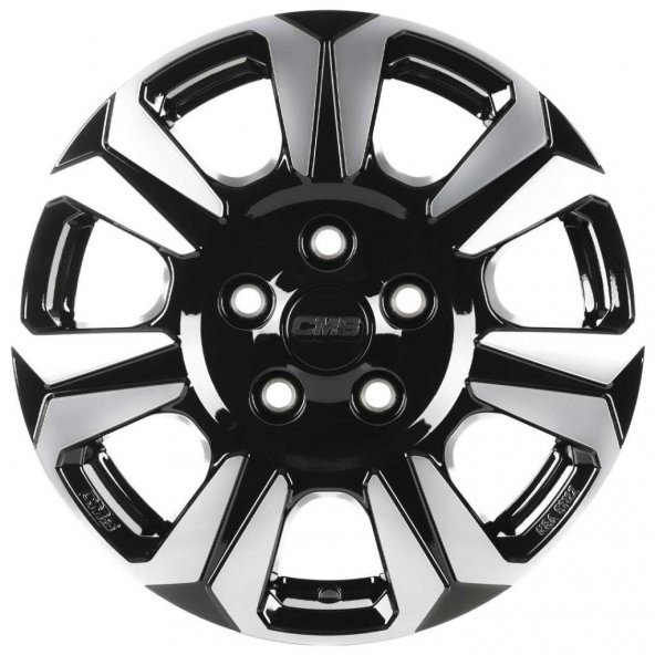 CMS-1239-05 6.5x16"-5x160 ET60 65.1 Diamond Black Gloss Jant (4 Adet) - Resim 2