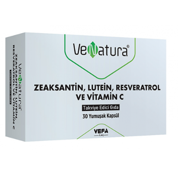 Venatura Zeastaksantin Lutein Resveratrol Vitamin C 30 Kapsül ürün görseli 1