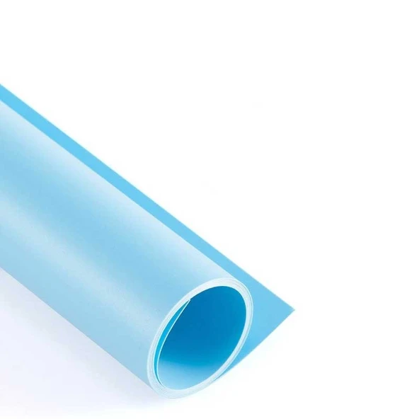 GDX 120x200 cm Mavi PVC Stüdyo Fon Perde Silinebilir Kırışmaz Ürün Çekim Arka Planı ürün görseli 1