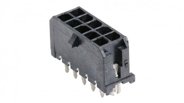 10 Pin Micro Fit 3.0 mm Konnektör Kart Tipi 180 derece ürün görseli 1