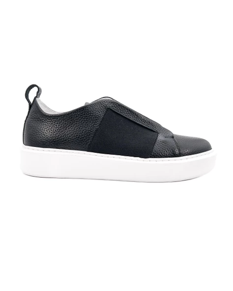 Eşsiz El Yapımı Shadow Siyah Hakiki Deri Erkek Spor (Sneaker) Ayakkabı ürün görseli 1