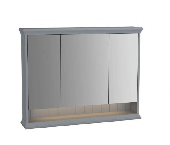 Vitra Valarte 100 cm Gri Banyo Dolabı Aynalı Üst Modül 62235 ürün görseli 1