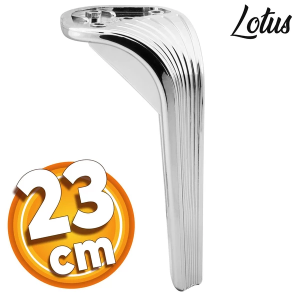 Lotus Lüks Mobilya Kanepe Tv Ünitesi Koltuk Ayağı 23 Cm Parlak Krom Konsol Ayakları ürün görseli 1