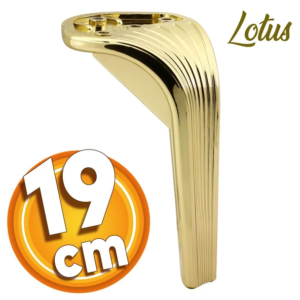 Lotus Lüks Mobilya Kanepe Tv Ünitesi Konsol Koltuk Ayağı 19 Cm Gold Altın Ayakları ürün görseli 1
