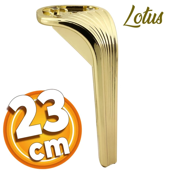 Lotus Lüks Mobilya Kanepe Tv Ünitesi Koltuk Ayağı 23 Cm Gold Altın Konsol Ayakları ürün görseli 1