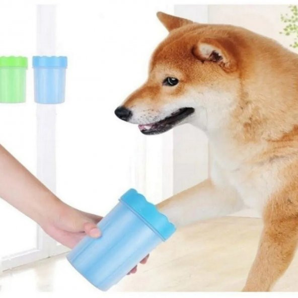 Pati Ayak Yıkama Kovası Silikon Jel Fırçalı Kedi Köpek (Küçük ) ürün görseli 1