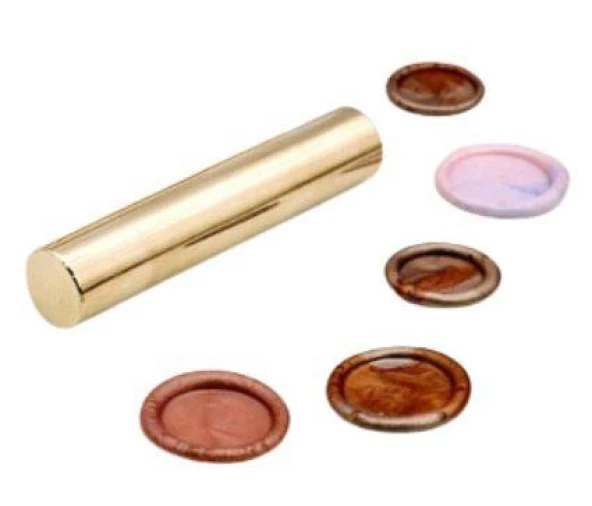 Boş Mum Mühürü Pirinç Silindir Sütun Damga 12x60mm ürün görseli 1