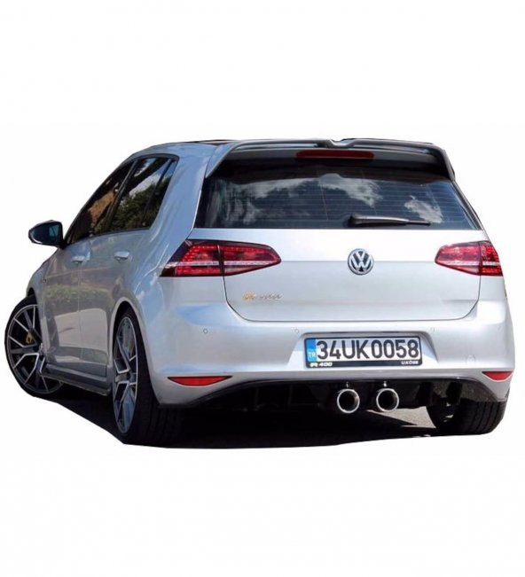 Volkswagen Golf 7 (2012-2016) R400 Arka Tampon Eki - Difüzör (Plastik) ürün görseli 1