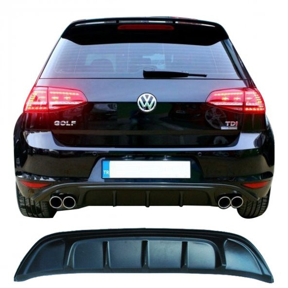 Volkswagen Golf 7 (2012-2016) Arka Tampon Eki - Difüzör (Plastik) ürün görseli 1