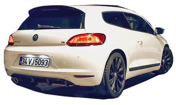 Volkswagen Scirocco (2009-2014) Arka Tampon Eki - Difüzör (Plastik) ürün görseli 1