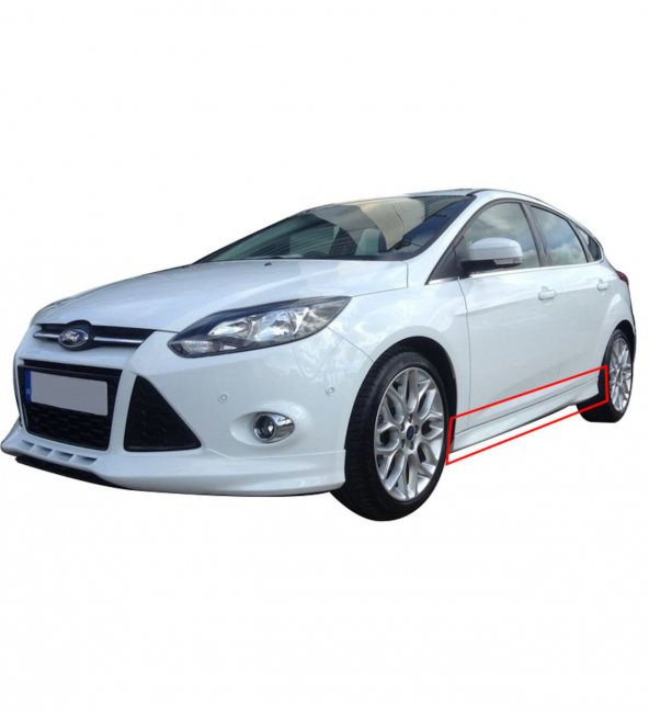 Ford Focus 3 HB - Sedan (2012 - 2015) Yan Marşpiyel Seti (Plastik) ürün görseli 1