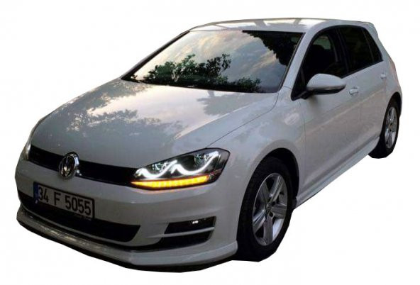 Volkswagen Golf 7 (2012-2019) Aerodinamik Yan Marşpiyel Seti (Plastik) ürün görseli 1