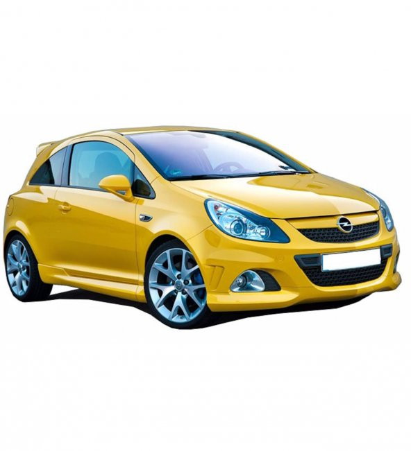 Opel Corsa D (2007-2015) OPC 2 kapılı (Coupe) Yan Marşpiyel Seti (Plastik) ürün görseli 1