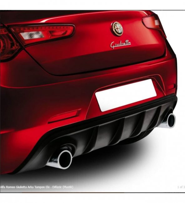Alfa Romeo Giulietta Arka Tampon Eki - Difüzör (Plastik) ürün görseli 1