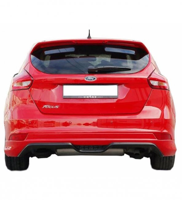 Ford Focus 3 HB Makyajlı (2015-2018) Arka Tampon Eki - Difüzör  (Plastik) ürün görseli 1