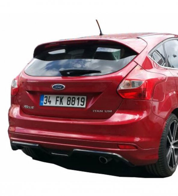 Ford Focus 3 HB 2012 - 2014 Arka Tampon Eki - Difüzör (Plastik) ürün görseli 1