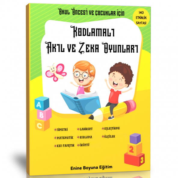 Okul Öncesi Kodlamalı Akıl ve Zeka Oyunları Kitabı ürün görseli 1