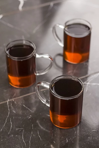 3'lü Borosilikat Isıya Dayanıklı Termısıl Cam Kupa Bardak (3 x 200 ml) ürün görseli 1