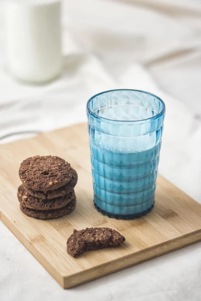 Akrilik Aquamarin Tekli Kısa Bardak & Su Meşrubat Kahve Yanı Bardağı 400 ml ( Cam Değildir ) ürün görseli 1