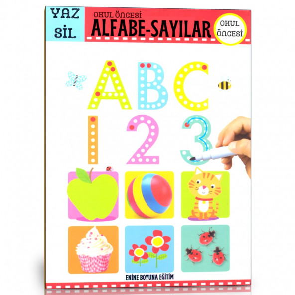 Okul Öncesi Alfabe-Sayılar YAZ-SİL Kitabı ürün görseli 1