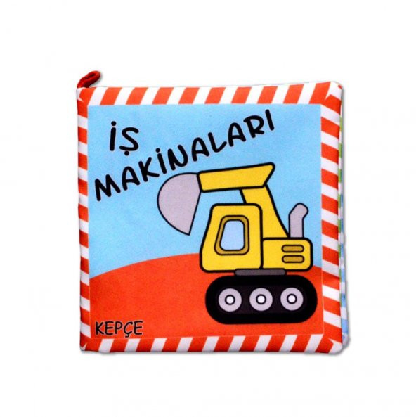 Tox İş Makinaları Kumaş Sessiz Kitap T048 - Bez Kitap , Eğitici Oyuncak ,Yumuşak ve Hışırtılı ürün görseli 1
