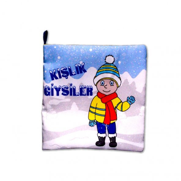 Tox Kışlık Giysiler Kumaş Sessiz Kitap T052 - Bez Kitap , Eğitici Oyuncak , Yumuşak ve Hışırtılı ürün görseli 1