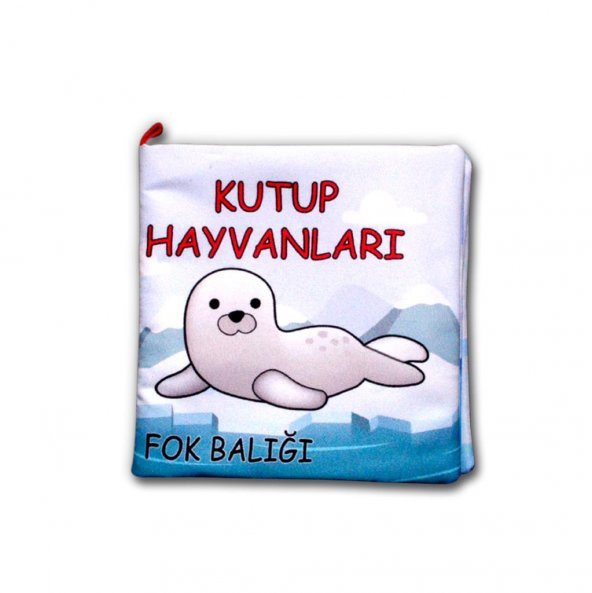 Tox Kutup Hayvanları Kumaş Sessiz Kitap T056 - Bez Kitap , Eğitici Oyuncak , Yumuşak ve Hışırtılı ürün görseli 1
