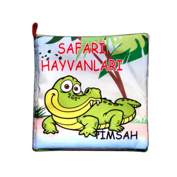 Tox Safari Hayvanları Kumaş Sessiz Kitap T057 - Bez Kitap , Eğitici Oyuncak , Yumuşak ve Hışırtılı ürün görseli 1