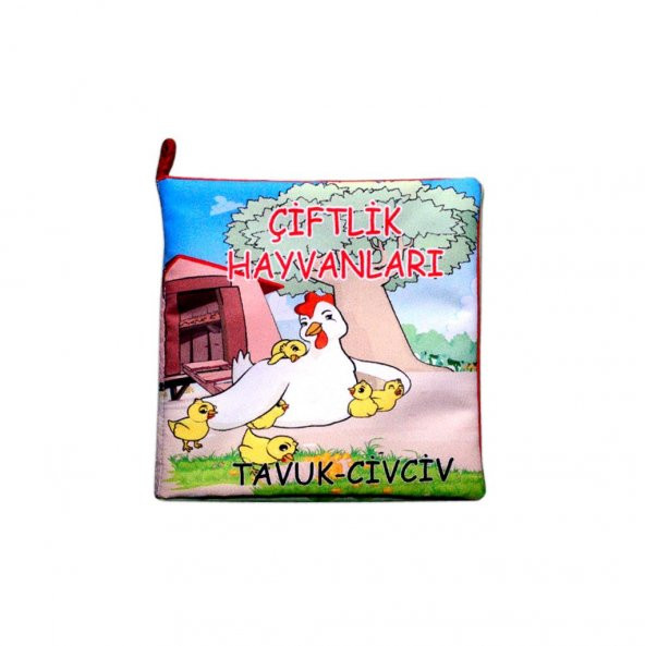 Tox Çiftlik Hayvanları Kumaş Sessiz Kitap T058 - Bez Kitap , Eğitici Oyuncak , Yumuşak ve Hışırtılı ürün görseli 1