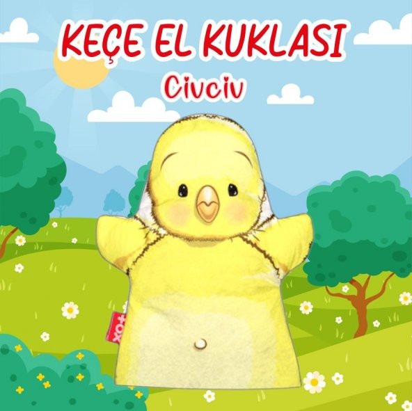 Tox Civciv Evcil Hayvanlar Keçe El Kukla T314 , Eğitici Oyuncak ürün görseli 1