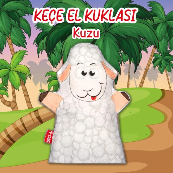Kuzu Evcil Hayvanlar Keçe El Kukla - Resim 2