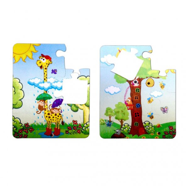 Tox Zürafa 3+ Keçe Yapboz - 3 Yaş Puzzle T043 ürün görseli 1