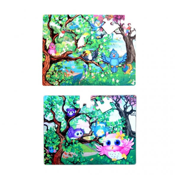 Tox Baykuş 5+ Keçe Yapboz - 5 Yaş Puzzle T017 ürün görseli 1