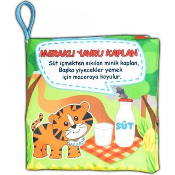 Tox Meraklı Kaplan Kumaş Sessiz Kitap T090 - Bez Kitap , Eğitici Oyuncak , Yumuşak ve Hışırtılı ürün görseli 1