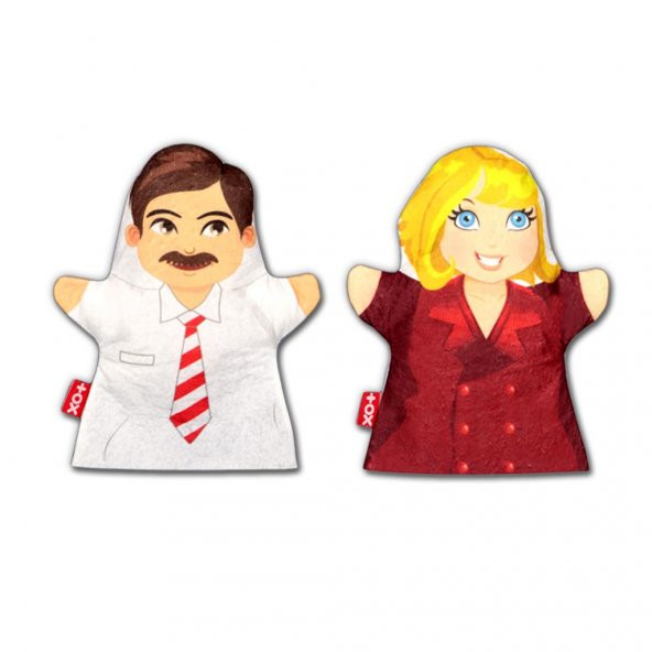 2 Parça Tox Ebeveyn El Kukla Set , Eğitici Oyuncak ürün görseli 1