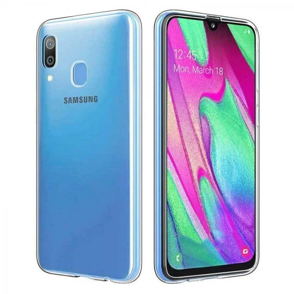 Samsung Galaxy A40 2.0 MM Korumalı Silikon Kılıf Şeffaf ürün görseli 1